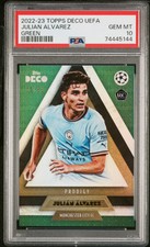 Topps UCL Deco 2022/23 Julian Alvarez PSA 10 Rookie Card RC Green Parallel /99