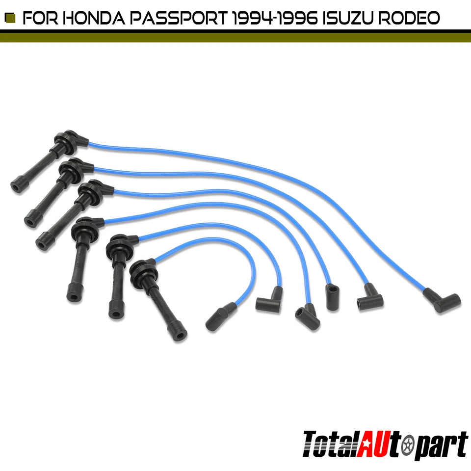 6x Juegos de cables de bujía para Honda Passport 1994-1996 Isuzu Rodeo 1993 1994-1996 Foto 1 de 4
