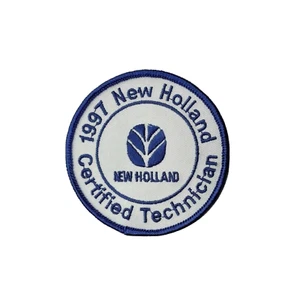 Vintage 1997 New Holland Certified Technician Sew On Patch Tractor Farming NOS - Bild 1 von 2