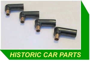 4 SUPPRESSED ANGLED PLUG CAPS for Lucas Distributor HT leads 1930-60 - Picture 1 of 1