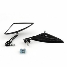 Motorrad Scooter Side Rear View Mirrors Modification Spiegel 8mm 10mm Carbon AR