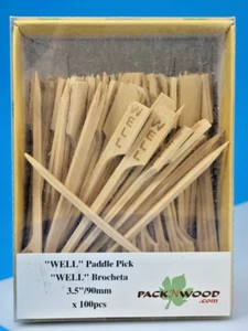Pack N Wood Steak Markers Cooked "Well" Display. Box - 3.5in - 100 Pcs. New Box. - Picture 1 of 3
