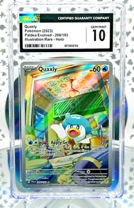 CGC 10 Quaxly 206/193 Paldea Evolved Secret Illustration Rare Pokemon Card - Picture 1 of 1