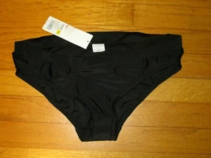 NWT Liz Lange Maternity Black Swim Bikini Bottoms Size Small - Picture 1 of 5