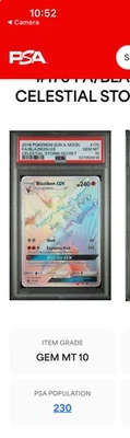 BLAZIKEN GX #170 SECRET RARE PSA 10 GEM MINT CELESTIAL STORM RARE LOW POP OF230 - Image 1 of 3