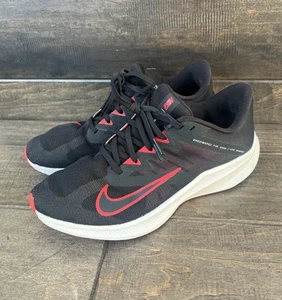 Nike Quest 3 Running Shoes Black Red Mens Size 8.5 - Picture 1 of 7