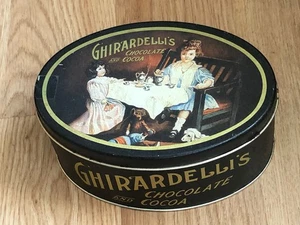 Lata vintage de cacao chocolate Ghirardelli’s - Imagen 1 de 4