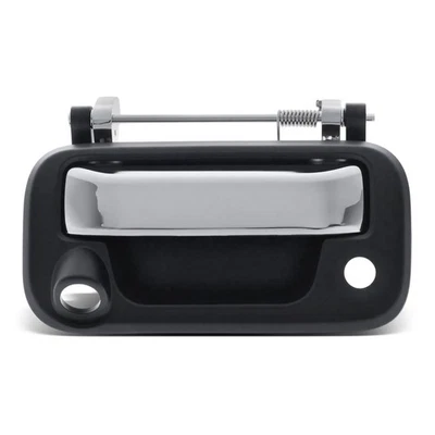 Alça traseira cromada da tampa da caçamba com orifício da câmera e orifício da chave para Ford F-150 Lincoln - Imagem 1 de 4