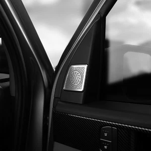 2PCS Stainless Steel A Pillar Audio Speaker Decoration Cover Trim For Kia Tasman - Bild 1 von 9