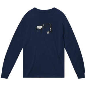 Banksy Zebra Stripes Artwork Long Sleeve Shirt - Picture 1 of 11