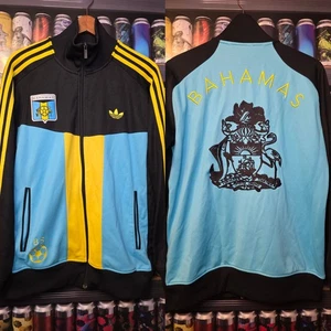 Adidas Herren Große Trainingsjacke Track Top Vintage Retro Selten Bahamas - Bild 1 von 13
