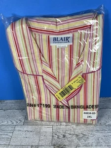 NOS Blair Womens  Pajama 2-Piece Set Size 2XL   Loungewear Stripes - Picture 1 of 4