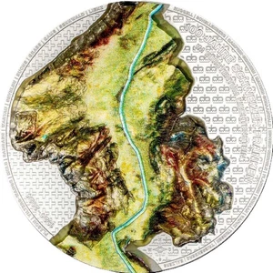 2024 Liechtenstein 100 Years of the Swiss Franc 1 oz Silver Colorized Coin - Picture 1 of 10