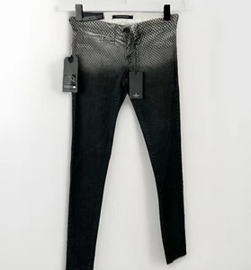 Flying Monkey Black Ombre Dot High Rise Skinny Jeans Size 26 NWT - Picture 1 of 9