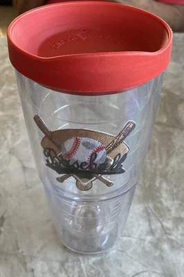 Tervis бейсбольный тамблер 24 унц черная дорожная крышка - Изображение 1 из 4