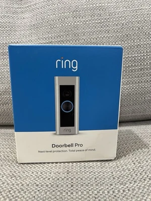 Ring Video Doorbell Pro - Con cable, níquel satinado - Nuevo, sellado de fábrica Foto 1 de 4