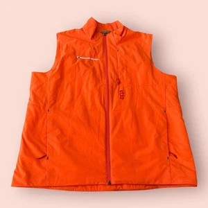 Chaleco Stio Jackson Para Hombres XL Naranja Douglass Colonies Resistente al Viento Cremallera Completa Logo - Imagen 1 de 11