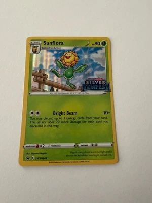 Pokemon - Sunflora - Silver Tempest (Prerelease) Black Star Promo - SWSH269 - LP - Image 1 of 2