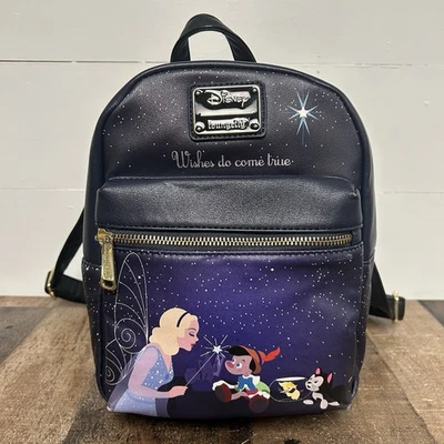 Mini mochila Disney Loungefly Pinocho Wishes Do Come True  Foto 1 de 4