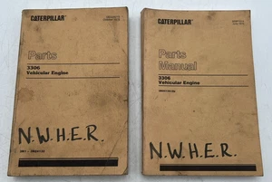 (2) CATERPILLAR 3306 FAHRZEUG MOTOR TEILE HANDBÜCHER 3N1-3N34132 & 3N34133-UP - Bild 1 von 21