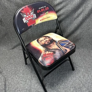 Silla Plegable Especial WWE Día 1 Uno 2022 Romain Reigns PPV ATL GA ¡LEER DESCRIPCIÓN! - Imagen 1 de 7