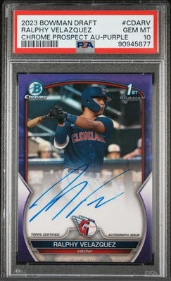 Bowman Draft 2023 - Autógrafos Chrome Prospect Ralphy Velázquez #CDA-RV... Foto 1 de 2