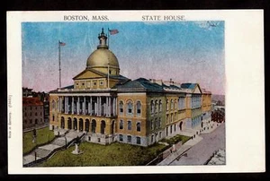 old metallic state house boston massachusetts postcard - Picture 1 of 1