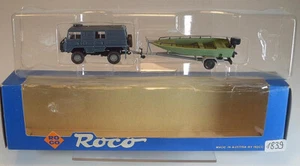 Roco 1/87 Nr. 1713 Pinzgauer mit Trailer und Boot OVP #1839 - Bild 1 von 1