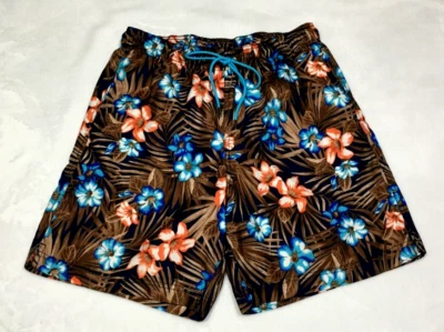 Lands End Swim Trunks Men's M Board Shorts Hawaiian Tropical 32 x 8" - Image 1 of 4