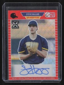 2021 Leaf Pro Set Metal Steve Hajjar XRC Rookie Auto Red Wave 