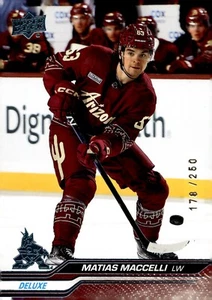 Matias Maccelli - 2023-24 Upper Deck Series 1 Deluxe /250 Card #9 - Picture 1 of 2