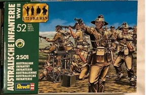 Revell (1/72) - World War II Australian Infantry - rara green box ON SPRUES - Imagen 1 de 1