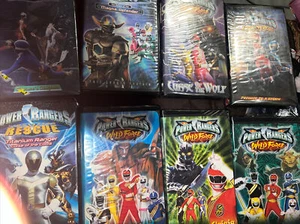 Power Ranger Lot Of 9 Vintage VHS Tapes Mighty Morphin Wild Force Dino - Picture 1 of 12