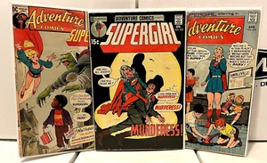 ADVENTURE COMICS 396 405 411 SUPERGIRL 15c EARLY BRONZE AGE LOT 1970 - Picture 1 of 7