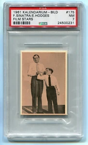 1961 Kalendarium-Bild 175 Frank Sinatra Eddie Hodges card PSA 7 NQ Pop 2 Highest - Picture 1 of 2