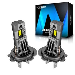 NOVSIGHT LED Headlight Bulb H7 High Low Beam 6500K 100W Canbus Error Super White - Picture 1 of 9