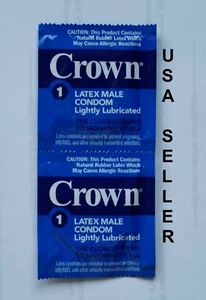 crown condoms okamoto latex lightly lubricated skinless skin best 2 100 USA - Picture 1 of 6