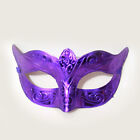 1Pcs Women Plastic Electroplated Half Face Mask Masquerade Eye Mask Party Mas $d