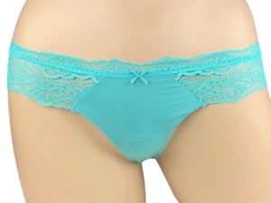 VICTORIA'S SECRET DREAM ANGELS FLORAL LACE TRIM THONG PANTY XS S M L XL NWT - Picture 1 of 9