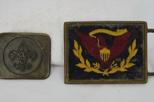 Fibbie per cintura vintage Boy Scout - RARA patch - fibbia per cintura ad A - Foto 1 di 6