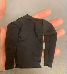 1/6 Herren schwarz Langarmshirt Kleidung passt 12 Zoll Figur Body # - Bild 1 von 9
