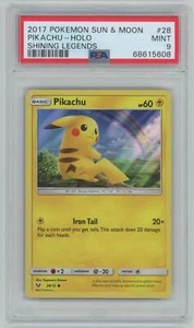 Pokemon Shining Legends Promo - Pikachu Water Web Holo 28/73 - PSA 9 Mint - Picture 1 of 2