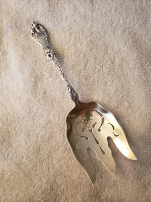 LES CINQ FLEUR by REED & BARTON 纯银沙拉服务 FORK 单色 P'rced  — 第 1/4 张图片