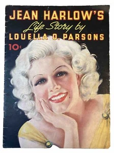 JEAN HARLOW'S Life Story Magazine 1937 By Louella O. Parsons 1937 Vintage 34 pgs - Picture 1 of 12