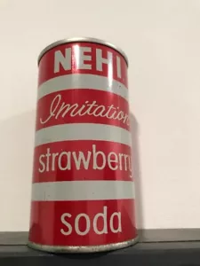 HTF NEHI Strawberry Soda Can - EMPTY 12oz U Tab Pop CAN, Granite City, ILL. - Picture 1 of 7