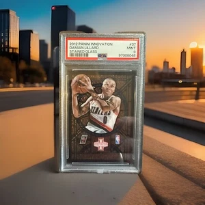 2012 Panini Innovation Damian Lillard Rookie Stained Glass PSA 9 RC #37 SSP - Picture 1 of 3