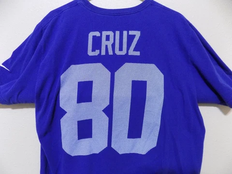 Victor Cruz Giants Jersey/T-Shirt (XL Adult) Nike Regular Fit / 2 sided graphics Cover