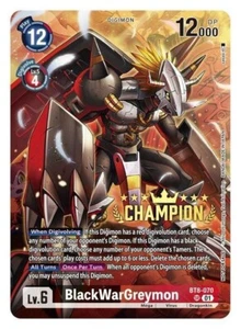 DIGIMON CHAMPION PRIZE BT8-070 BLACKWARGREYMON ST14-10 BEELZEMON BLAST MODE - Bild 1 von 4