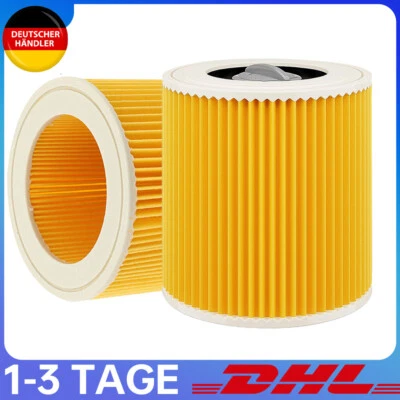 MARKENLOS 1-3X Einteiliger Patronenfilter für Kärcher KFI 3310 WD 2, WD 2 Plus, WD 3, WD 3