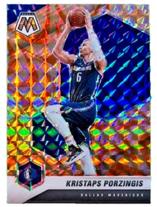 2020-21 Panini Mosaic Kristaps Porzingis Reactive Orange Prizm Parallel #74 AG15 - Picture 1 of 3
